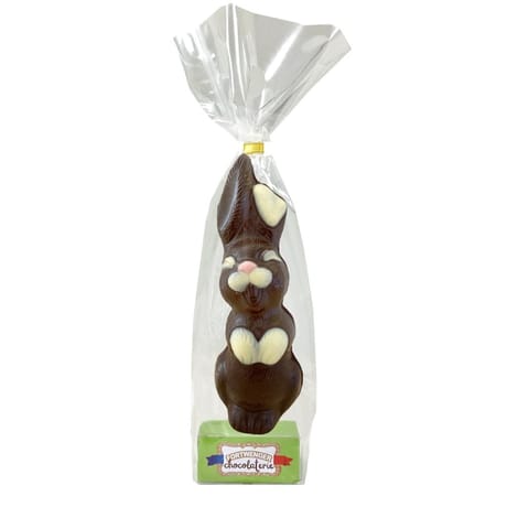 Fortwenger moulage lapin souriant 17cm chocolat noir 100g