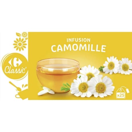 Carrefour classic' infusion camomille 25 sachets de 1.5g