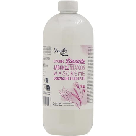 Simpl recharge crème lavante parfum fleuri 750ml