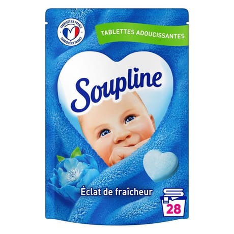 Soupline tablettes adoucissantes éclat de fraîcheur x28