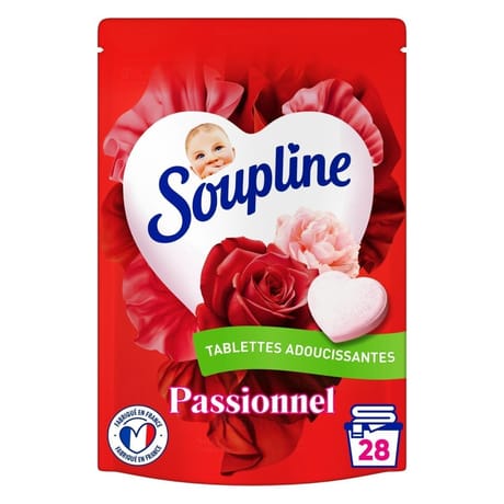 Soupline coeur adoucissant solide bouquet de roses x 28