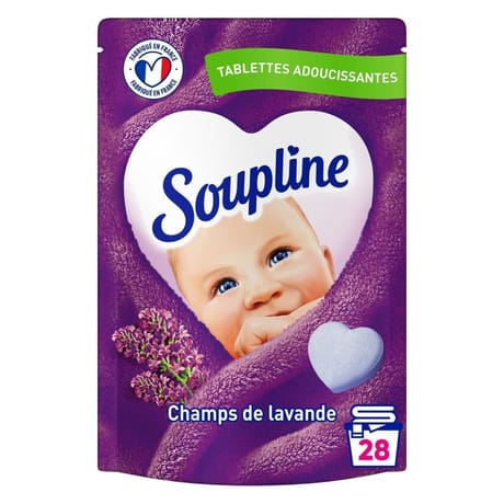 Soupline coeur assouplissant tablette champs lavande x28