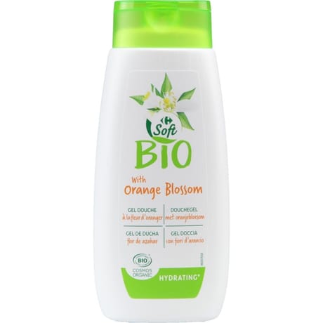 Carrefour soft bio gel douche à la fleur d'oranger 250ml