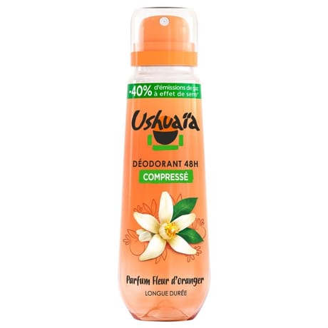 Ushuaia déodorant atomisuer compressé fleur d'oranger 100 ml