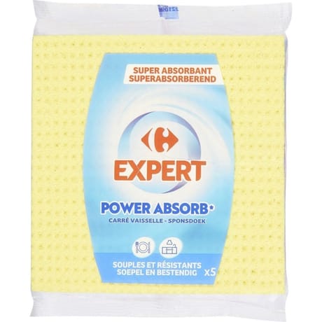 Carrefour expert carres vaisselle super absorbant x5