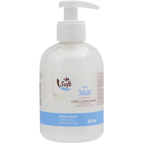 Carrefour soft crème lavante mains extra doux 300ml