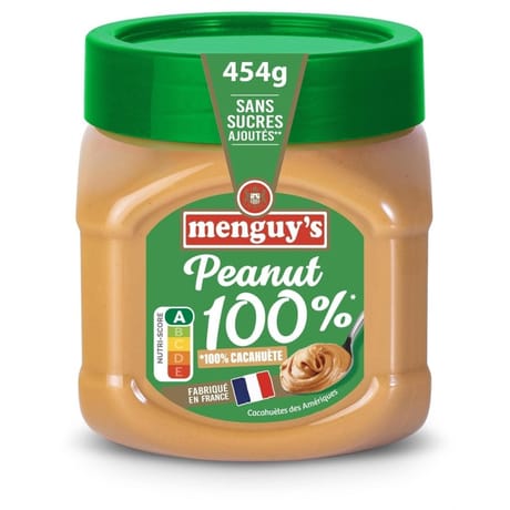 Menguy's pâte peanut 100% 454g