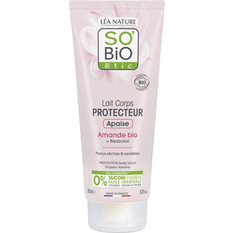So bio lait corps protecteur apaise amande bio 200ml peaux seches et sensibles 200ml