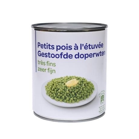Petits pois très fins 4/4 530g