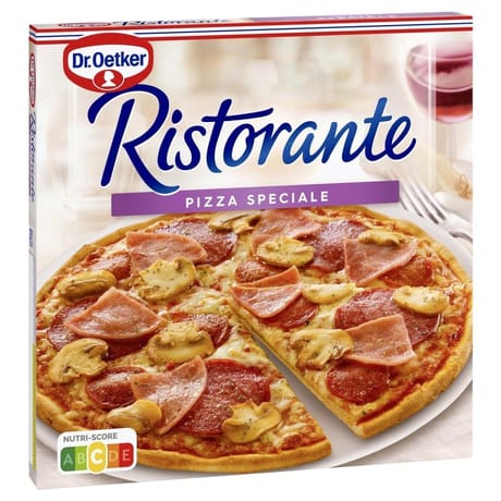 Dr oetker pizza ristorante spéciale jambon salami 345g