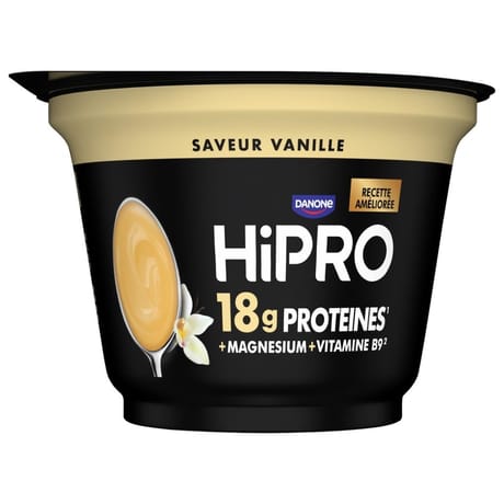 Hipro crème dessert vanille protéinée allégée 180g