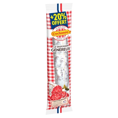 Cochonou le saucisson genereux +20% offert 438g