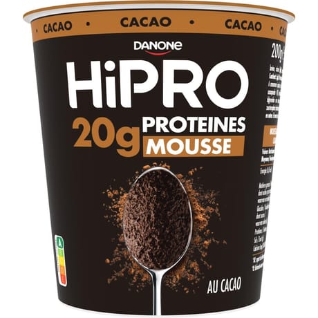 Hipro mousse au chocolat protéinée 200g