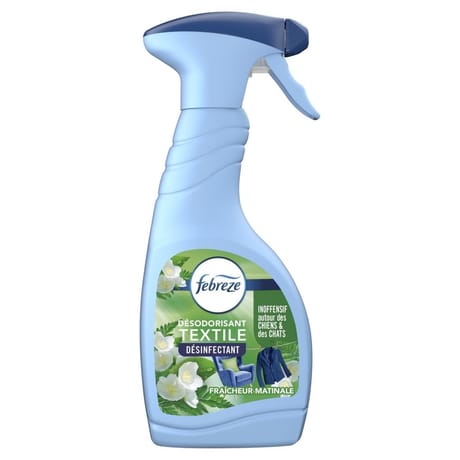 Febreze spray désinfectant désodorisant textile fraîcheur matinale 500ml