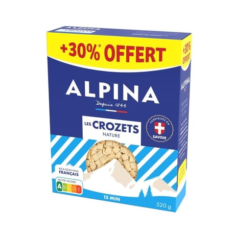 Alpina savoie crozets nature 400g+30% offert