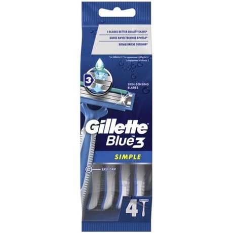 Gillette rasoirs jetables blue3 simple x4