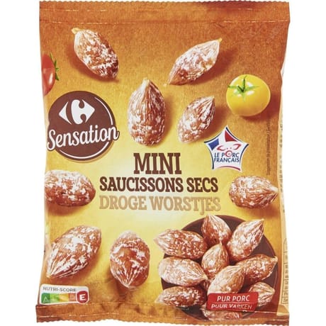 Carrefour sensation mini saucissons secs 75g