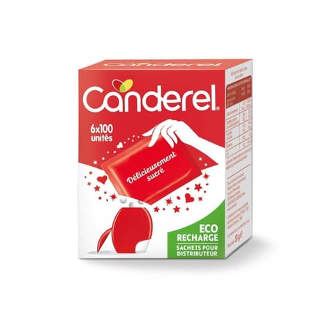 Canderel recharge de 6 x 100 comprimés 51g