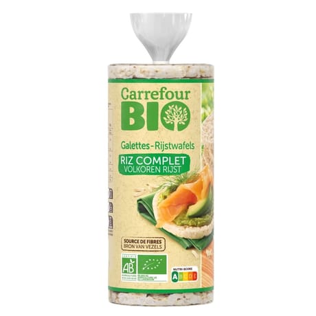 Carrefour bio galettes riz complet bio - 130g