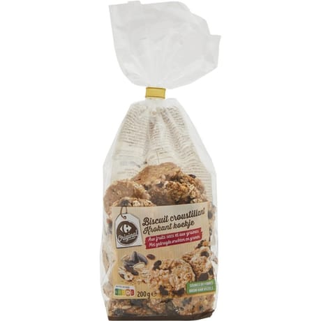Carrefour original biscuits aux fruits secs et graines - 200g