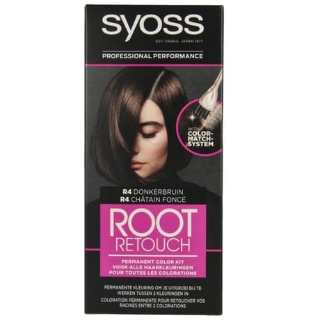 Syoss coloration permanente chatain brun noir r4