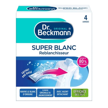 Dr Beckmann super blanc reblanchisseur x4 sachets
