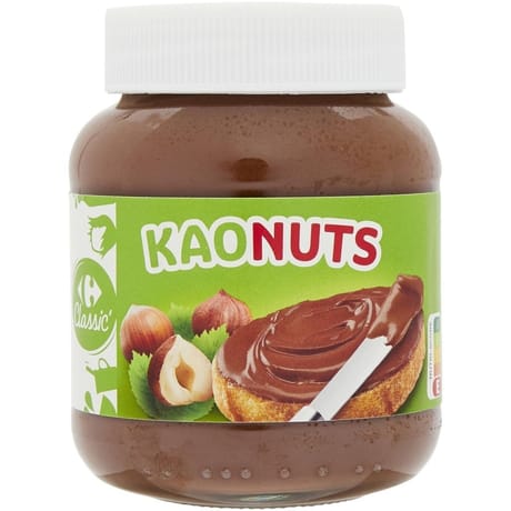 Carrefour classic' kaonuts pâte à tartiner aux noisettes 400g