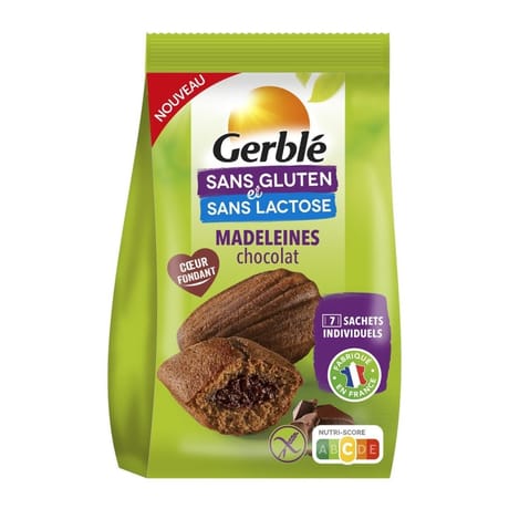 Gerblé sans gluten madeleines chocolat 200g