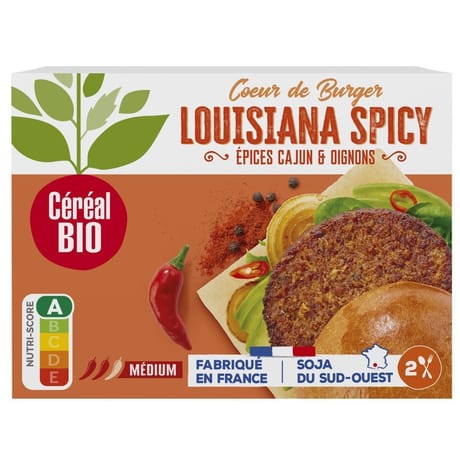 Cereal bio coeur de burger louisiana spicy bio 160g