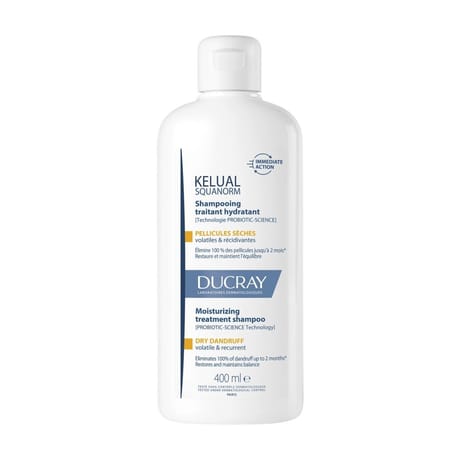 Ducray kélual squanorm shampooing traitant pellicules sèches 400ml