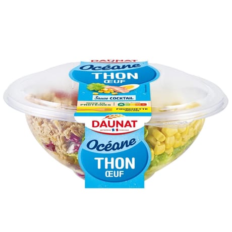 Daunat salade bulle fraîcheur thon crudités 250g