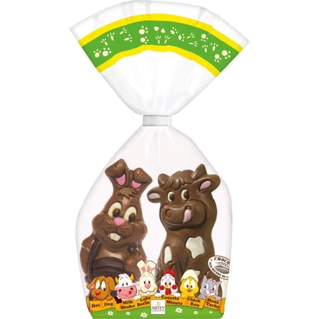 Abtey moulage lapin et vache chocolat au lait 140g