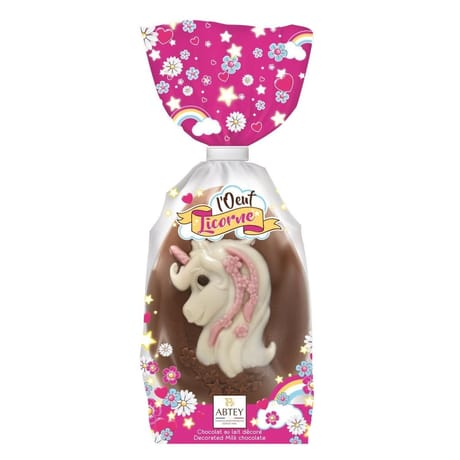 Abtey oeuf licorne au chocolat au lait 120g