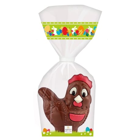Abtey moulage suzy la poule au chocolat au lait 120g