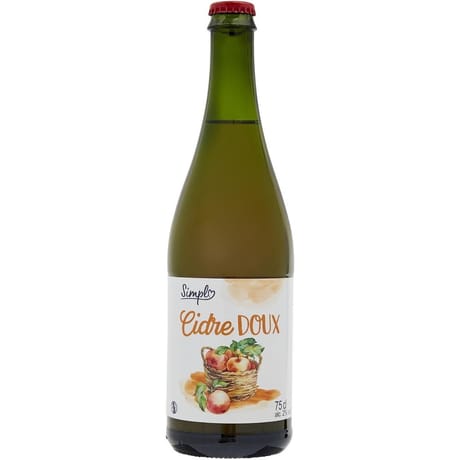 Simpl cidre doux 75cl 2%vol