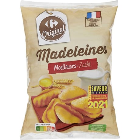 Carrefour original madeleines moelleuse 500g