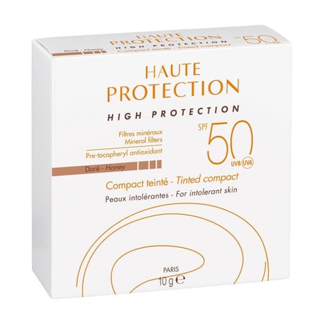 Avene solaires haute protection compact teinte dore spf50+ 10g