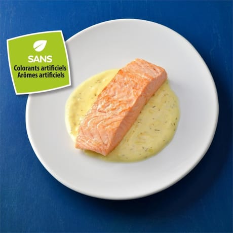 Pavé de saumon sauce beurre blanc citronné