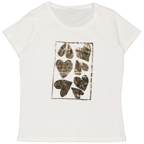 Tee shirt manches courtes femme ECRU ACBL008B T38/40