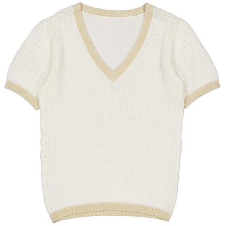 Pull manches courtes femme ECRU T38/40
