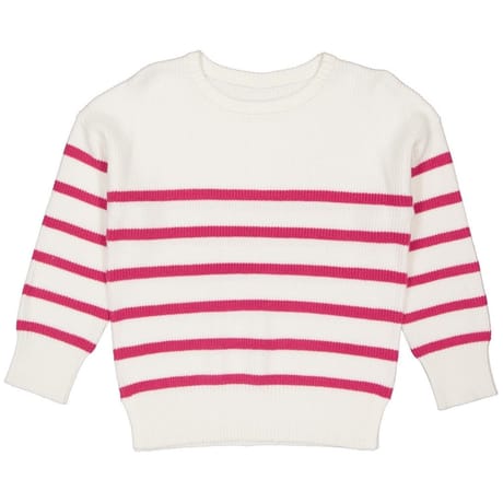 Pull manches longues femme ECRU/NOIR T50\52