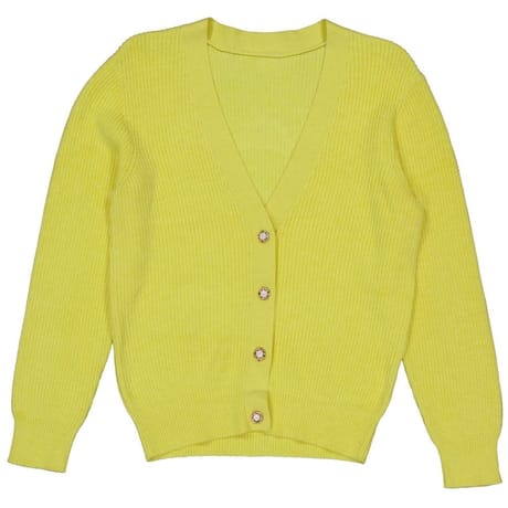 Gilet manches longues femme JAUNE MELANGE T50\52