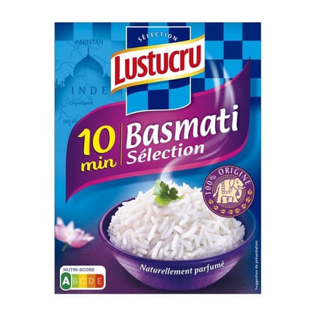 Lustucru riz basmati vrac 10 min 900g