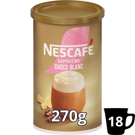 Nescafé cappuccino choco blanc café soluble 270g