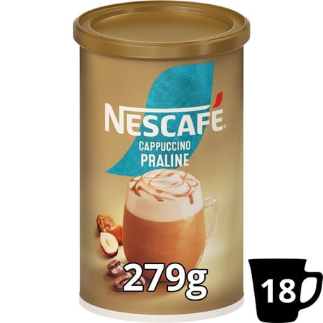 Nescafé cappuccino praline café soluble 279g