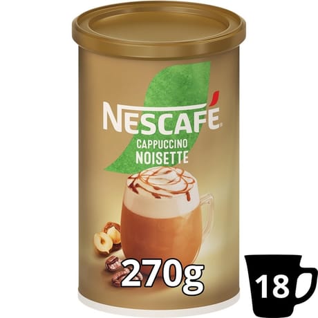Nescafé cappuccino noisette café soluble 270g