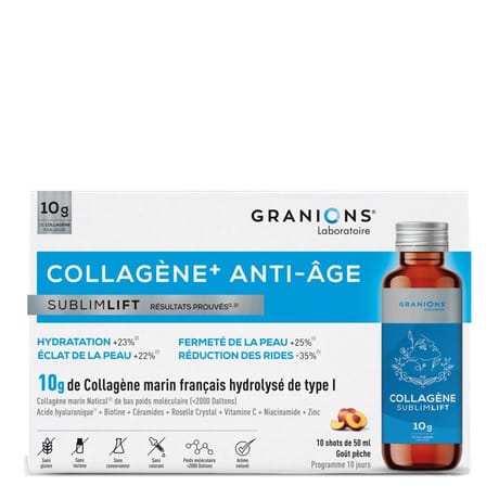 Granions shot collagene sublimlift peche x1