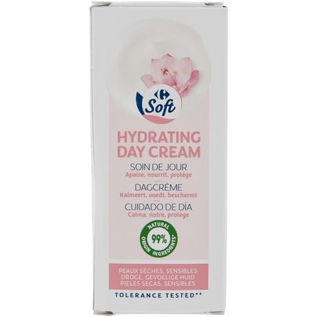 Carrefour soft crème jour peaux sèches sensibles 50ml