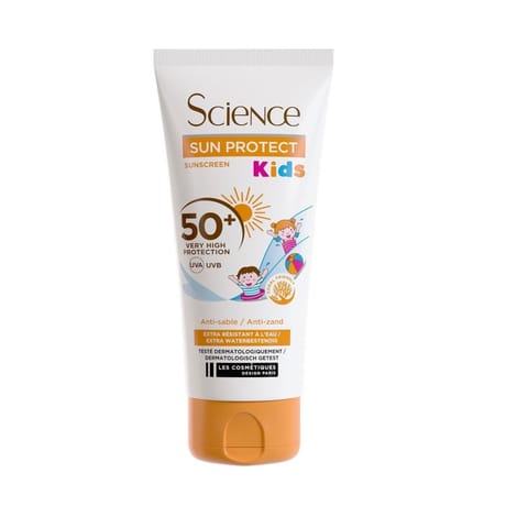 Lcs science crème solaire kids fp50+ anti-sable 100ml