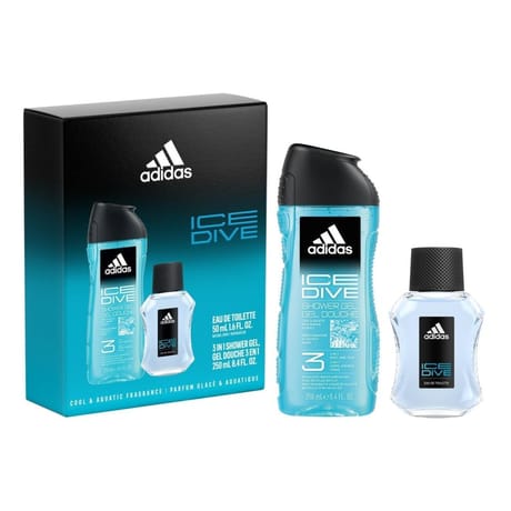 Adidas coffert ice dive eau toilette 100ml+ gel douche